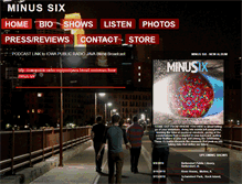 Tablet Screenshot of minussix.com